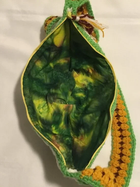 New Handmade Crochet Granny Square Tote Bag Crossbody Bag Women’s Shoulder Bag - Picture 3 of 7